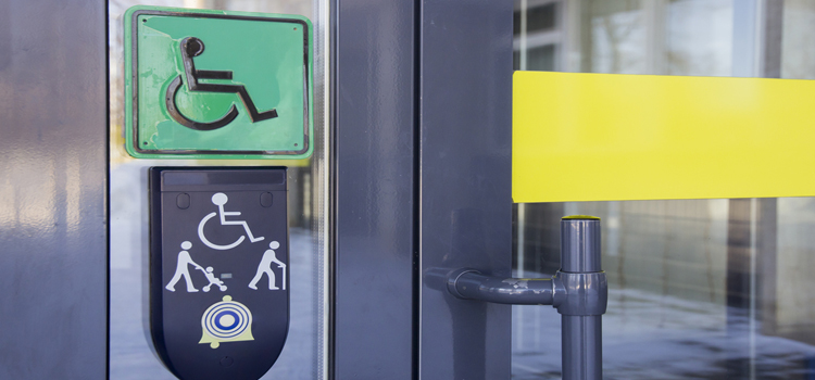 automatic handicap door opener in Templeton